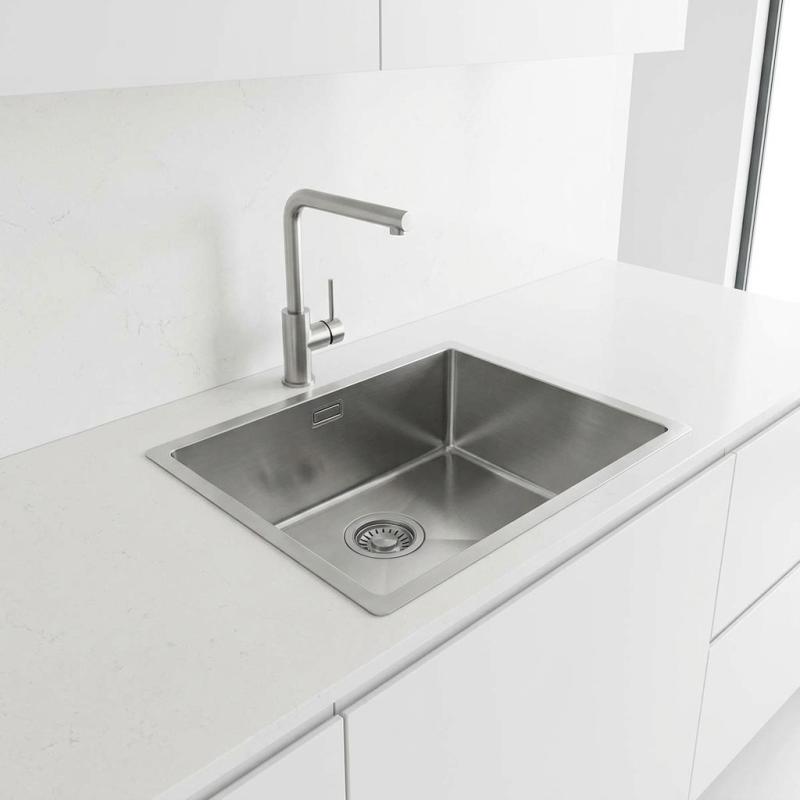 Pure.Sink Luxion RVS spoelbak 36x40 cm onderbouw, vlakinbouw en opbouw  PLX3640-02